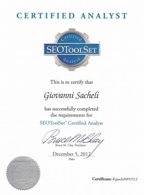 Bruce Clay SEOToolSet Certification