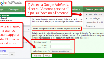 Nominare un amministratore di AdWords