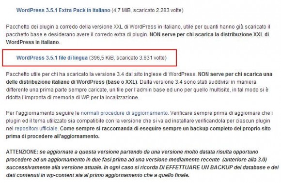 Tradurre WordPress in Italiano