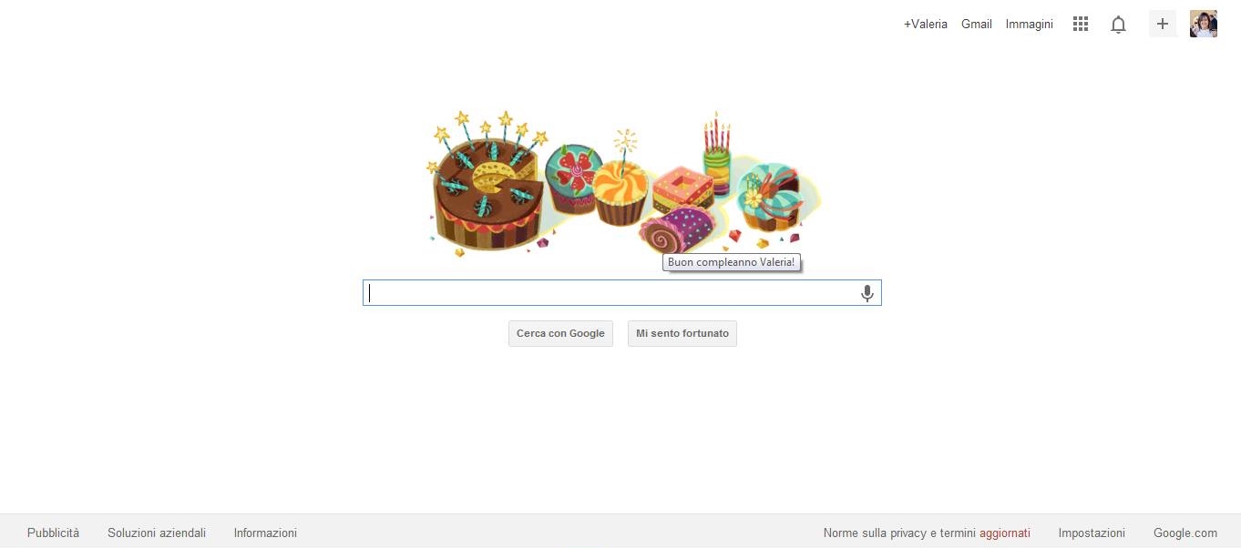 Auguri da Google Valeria Mattioli