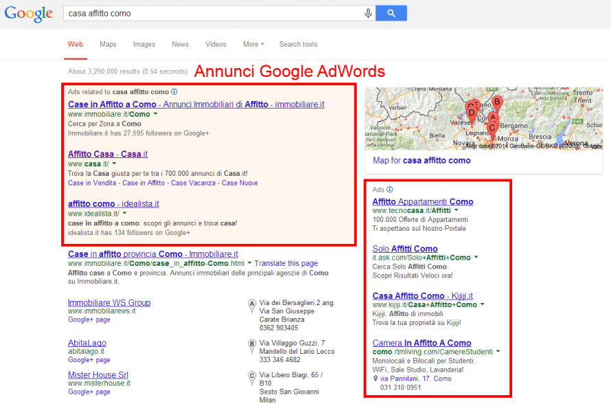 Annunci Google AdWords