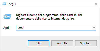 Come eseguire CMD Prompt in Windows