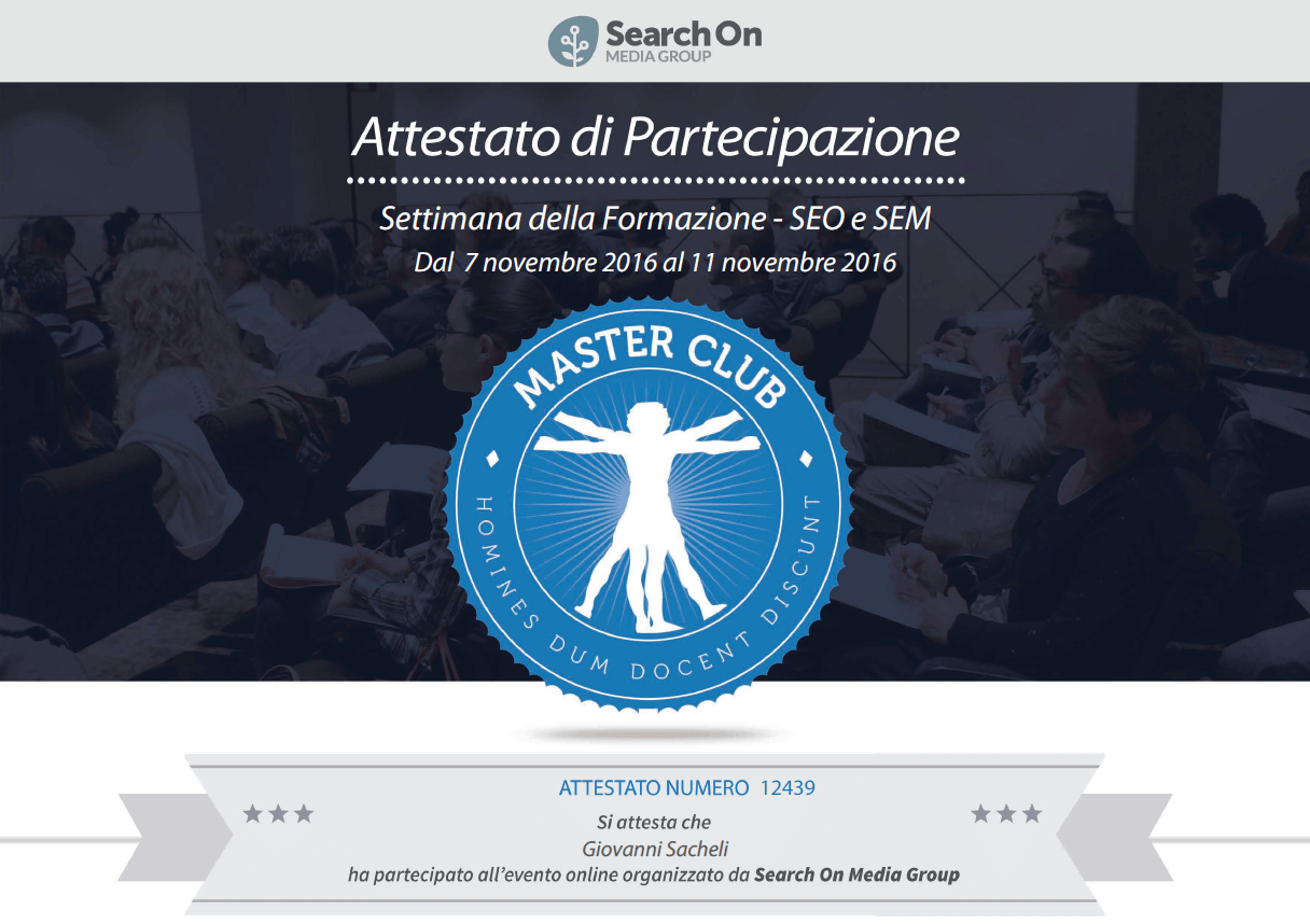 Settimana della Formazione – Advanced Search Marketing 2016
