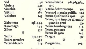 Indice vecchio libro