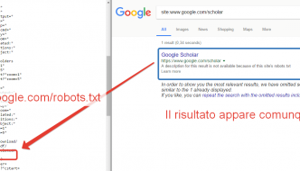 Google mostra pagine bloccate con Robots.txt