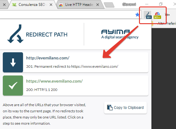 Estensioni Google Chrome Per leggere gli Status Code