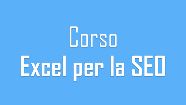 Corso Excel per la SEO