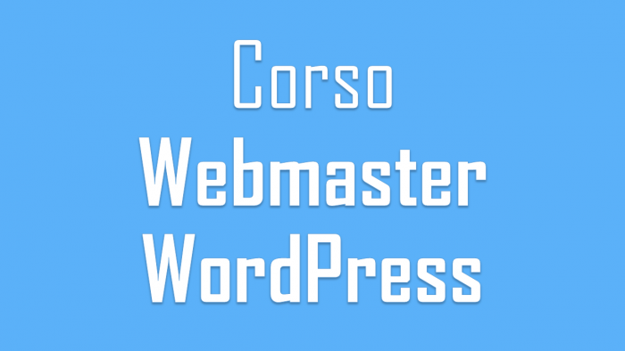 Corso Webmaster WordPress