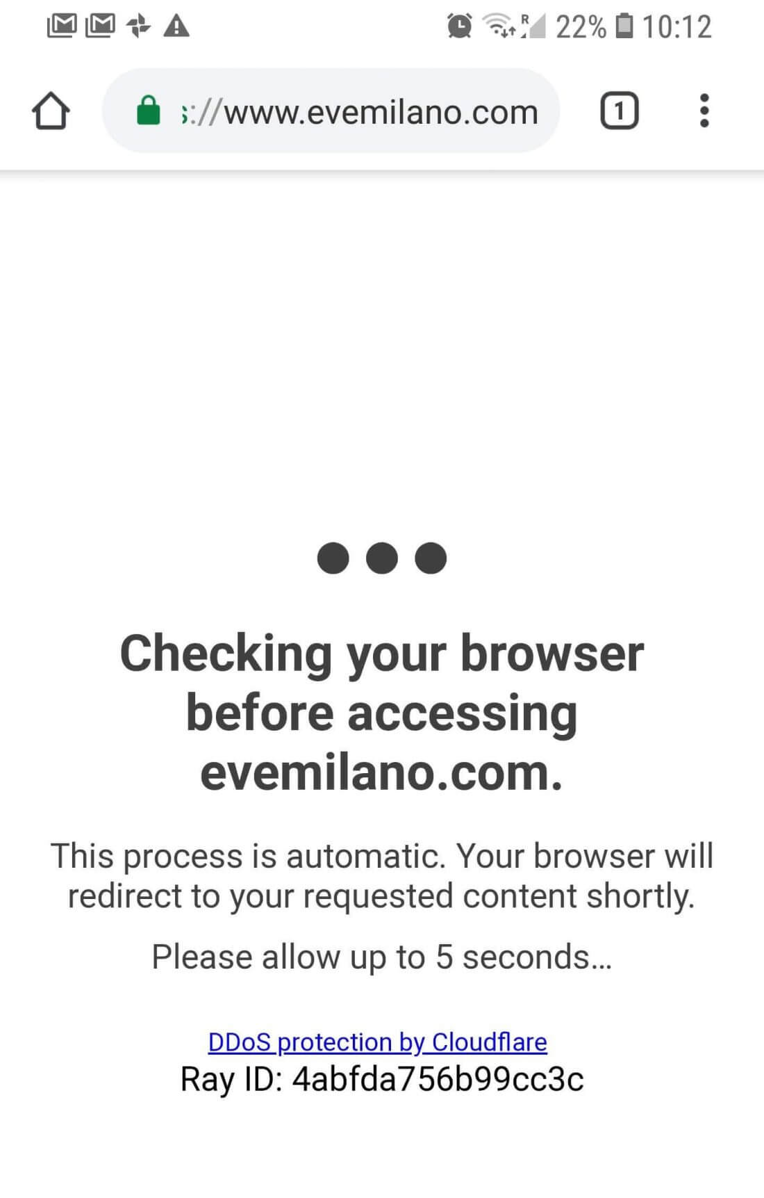 Cloudflare verifica il browser nella pagina di login