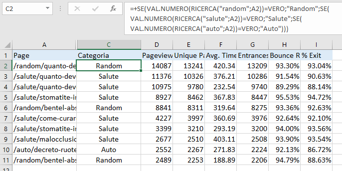 Excel - Funzione SE