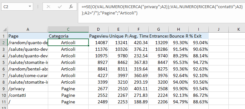 Excel - Funzione SE