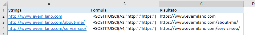 Excel - Funzione SOSTITUISCI