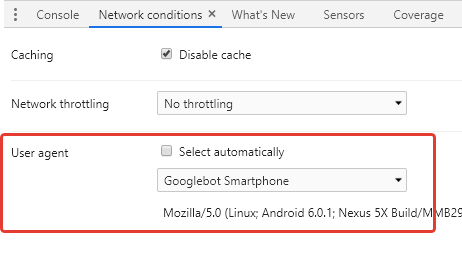 Come cambiare user-agent a Google Chrome