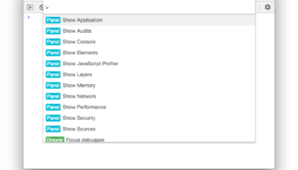 Il command-menu in Chrome DevTools