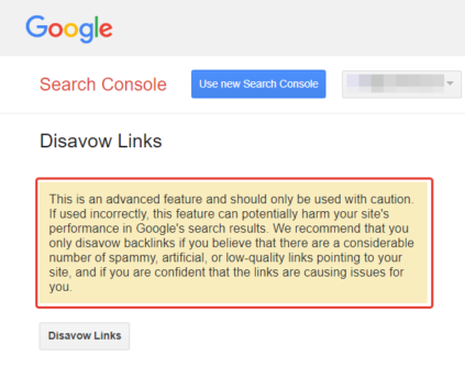 Guida al Disavow Tool di Google