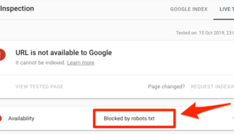 Cosa significa blocked by robots.txt