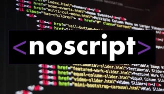 HTML noscript a cosa serve?
