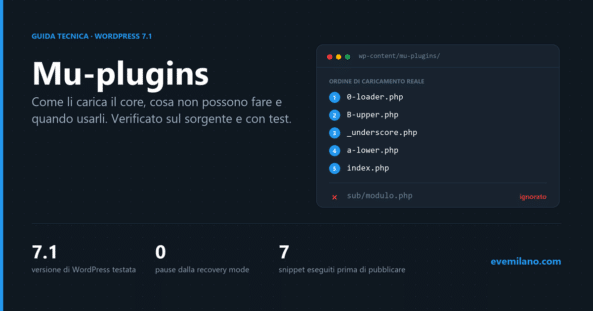 Mu-plugins WordPress: come funzionano, limiti nascosti e casi d’uso testati