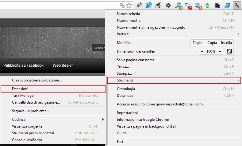 Estensioni Google Chrome