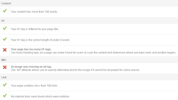 Analisi SEO on page Analisi SEO on page